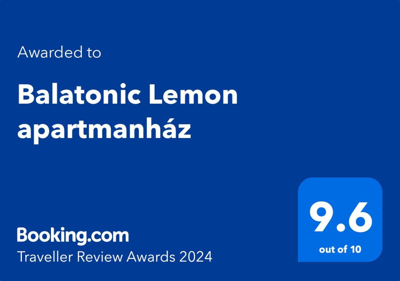 Balatonic Lemon Apartmanhaz Siófok Eksteriør billede